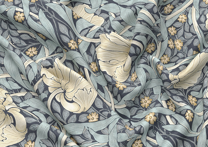William Morris Pimpernel, Indigo - Made to Measure Curtains - Image 4